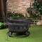 Deko Living 33 Inch Diameter Outdoor Steel Wood Burning Fire Pit Grill & Rotisserie COB10505 - alternate 2